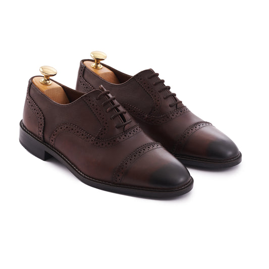 Oxford Shoes 8030 Brown